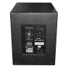 76-removebg-preview Subwoofer activo England Sound ES-118W DJ. Caja acústica negra con acabado texturizado, panel trasero con amplificador integrado de 220 Watts (RMS), entradas, controles de volumen/crossover y ventilador de refrigeración. Ideal para aplicaciones de DJ y sonido profesional que requieren graves potentes y de alta calidad.