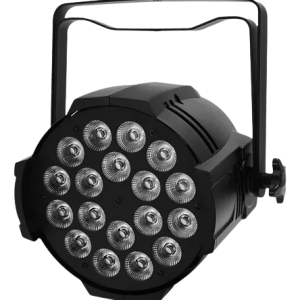 D_NQ_NP_831945-MEC74177494514_012024-O-removebg-preview Tachos PAR LED profesionales de alta potencia con 18 LEDs de 12W cada uno, totalizando 216W. Equipados con tecnología 6-en-1 (RGBWA+UV) que combina colores Rojo, Verde, Azul, Blanco, Ámbar y Ultravioleta. Focos controlables vía DMX, con modos automático y por sonido. Ideales para iluminación de escenarios, teatros, arquitectura y efectos de luz negra (UV) profesional. Carcasa robusta y disipación eficiente de calor.