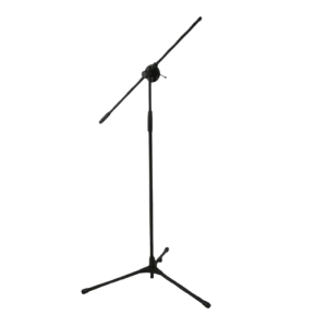 fffbdc25-68b5-40aa-ba47-5ac2c8979204.4d471cb4eec658bcb64d960052b4548a-removebg-preview Pedestal de micrófono tipo jirafa (boom) Blast King MS500. Soporte metálico profesional con altura y ángulo de pluma completamente ajustables, y base trípode plegable con gomas antideslizantes. Ideal para escenarios, estudios de grabación, discursos y transmisiones en vivo. Incluye clip universal y sistema de bloqueo de altura rápido.