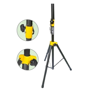 Pedestal para micrófono recto Kebler B14027, metálico y robusto, con base circular pesada (base redonda). Soporte fijo, ideal para vocalistas y discursos en estudios de grabación, iglesias y escenarios que requieran máxima estabilidad. Altura ajustable con sistema de bloqueo seguro, acabado en negro profesional.